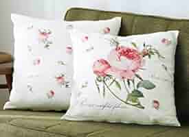 Amazon.co.jp: レース クッションカバー 薔薇 ルドゥーテ レ